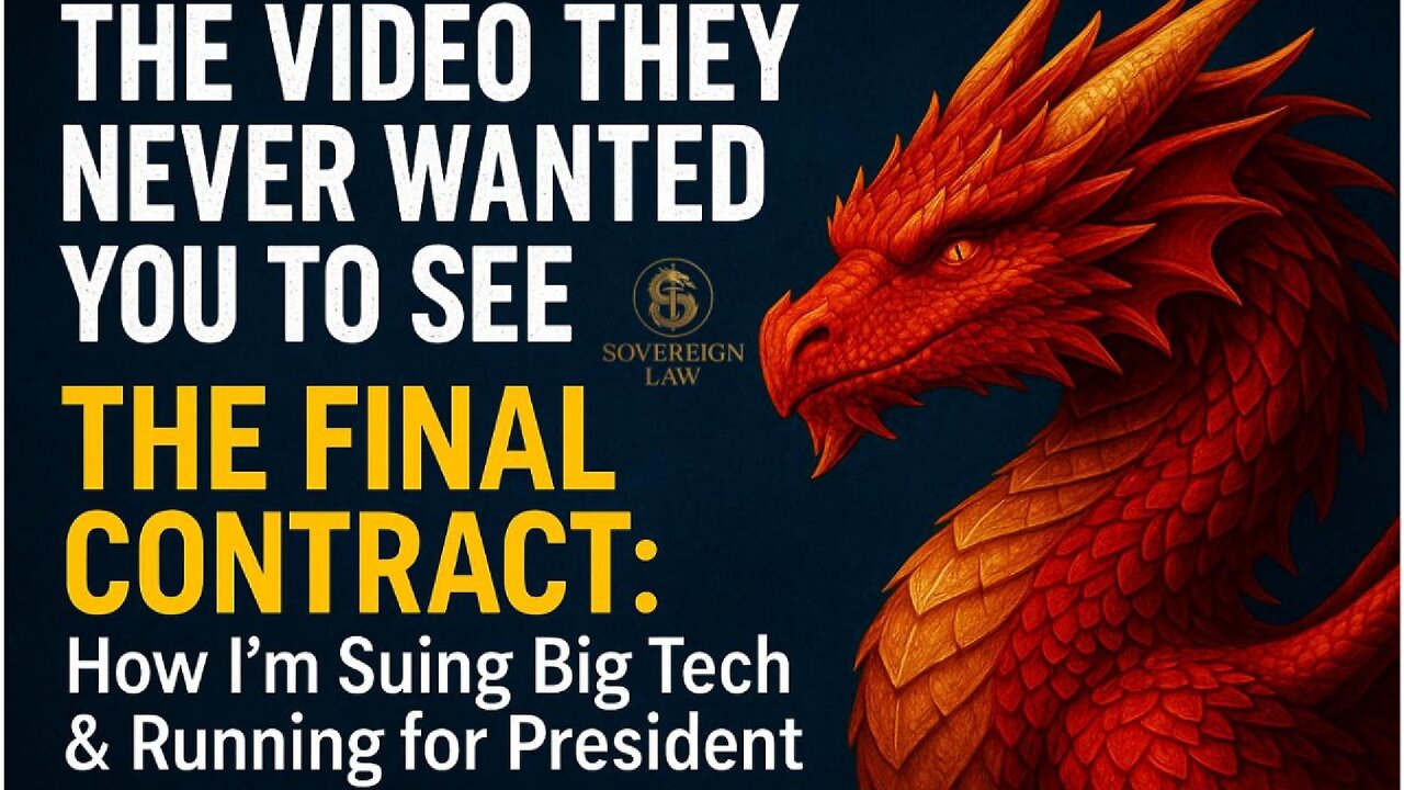 HOW I'M SUING BIG TECH & RUNNING FOR PRESIDENT