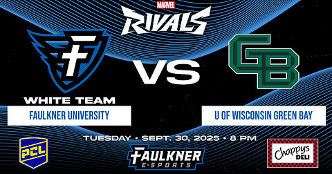Marvel Rivals- Faulkner White vs. University of Wisconsin Green Bay 9/30/2025