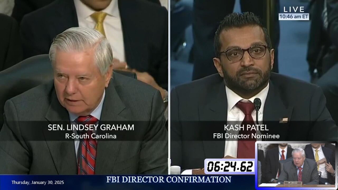 Lindsey Graham at Kash Patel FBI confirmation hearing * Jan. 30, 2025