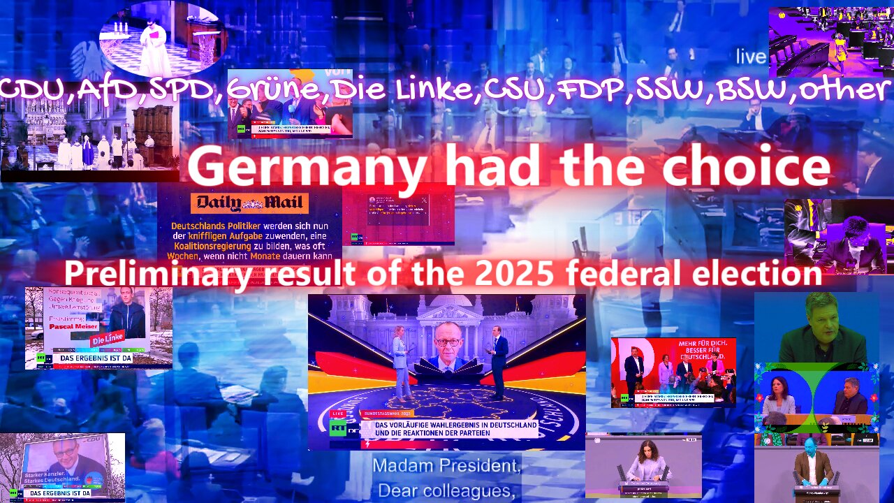 Germany had the choice . Preliminary result of the 2025 Bundestag*