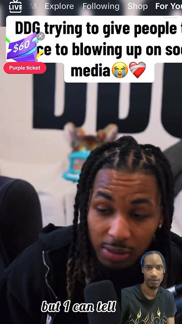 DDG motivational speech 🎤 for those who’ve been wanting to be a content creator