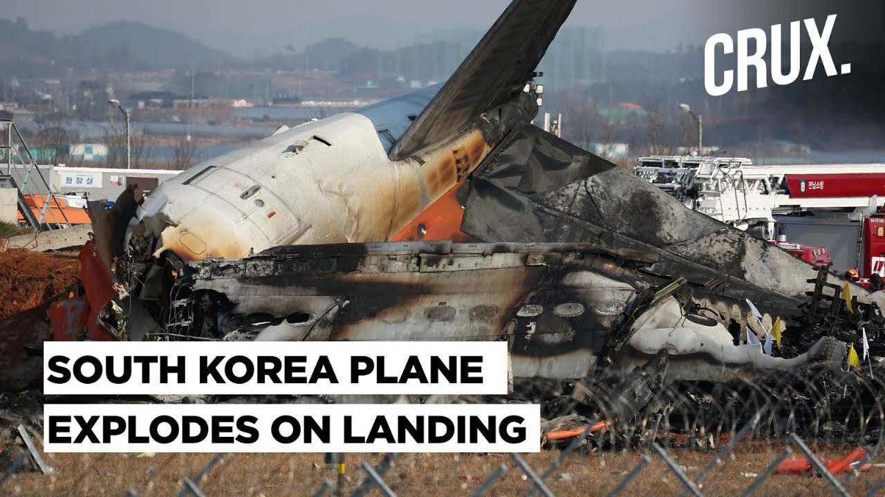 179 Feared Dead As Plane Crashes Into A Wall And Bursts Into Flames At South Korea's Muan Airport