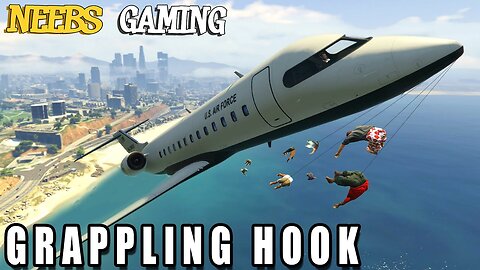 GRAPPLING HOOK MOD - Funny Moments - GTA 5 Gameplay Video