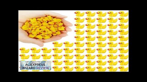 100/200Pcs Resin Mini Duck Miniature Figurines Ornaments Decor Yellow Animal Garden Crafts Review