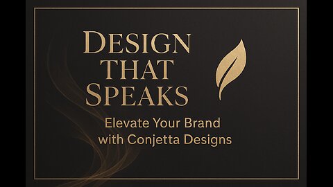 ✨ “Design That Speaks: Elevate Your Brand with Conjetta Designs”