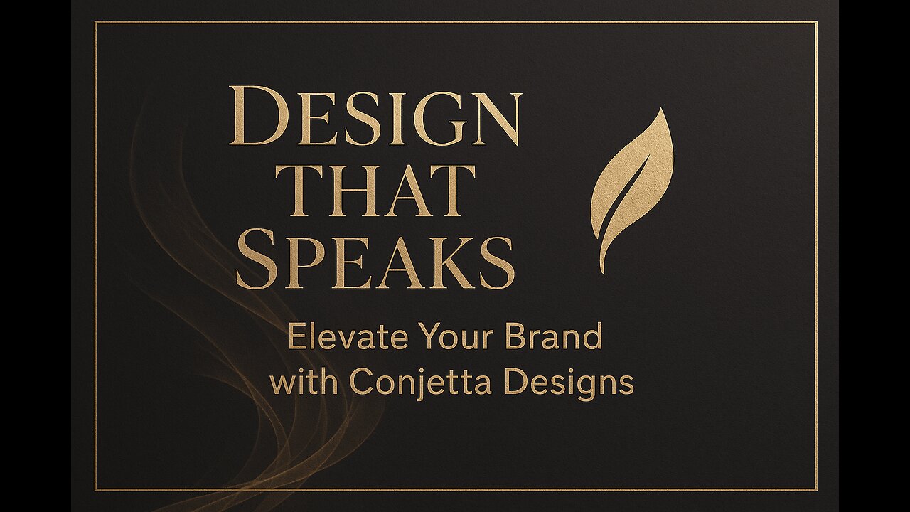 ✨ “Design That Speaks: Elevate Your Brand with Conjetta Designs”