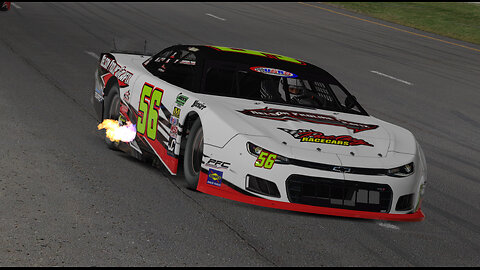 In-Car video Super Late model #56 at New Smyrna Speedway on iRacing