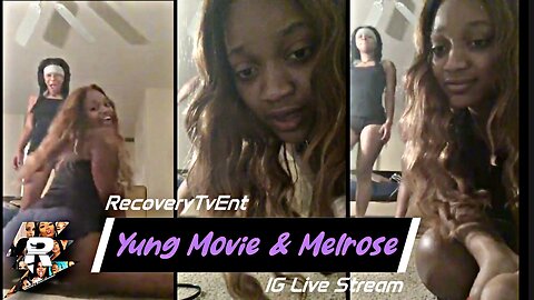 Yung Movie & Melrose twerking with friend