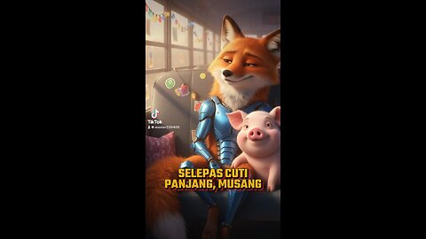 Musang dan babi malas bekerja😂
