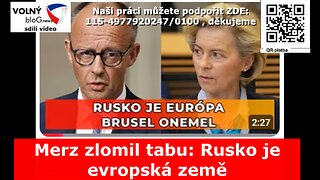 18.1. Merz zlomil tabu: Rusko je evropská země