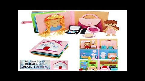 Montessori Quiet Books for Toddlers Soft Activity Busy BookFelt Cloth BookSensory Travel Review