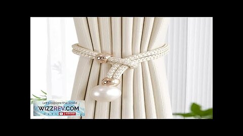 2pcs Pearl Curtain Tiebacks Curtain Pearl Tiebacks Decorative Fixings Rope Curtain Review