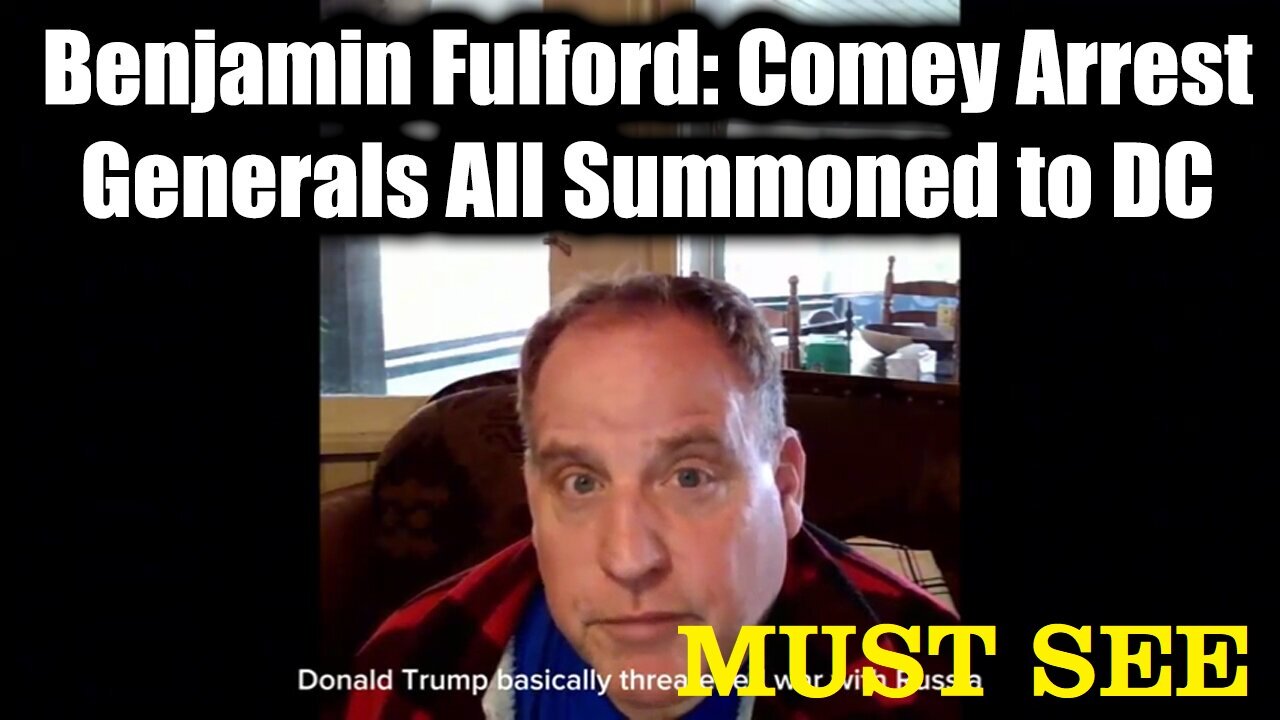 Benjamin.Fulfold: Weekly Update 9.30.25 - The Comey Arrest, Generals All Summoned To DC
