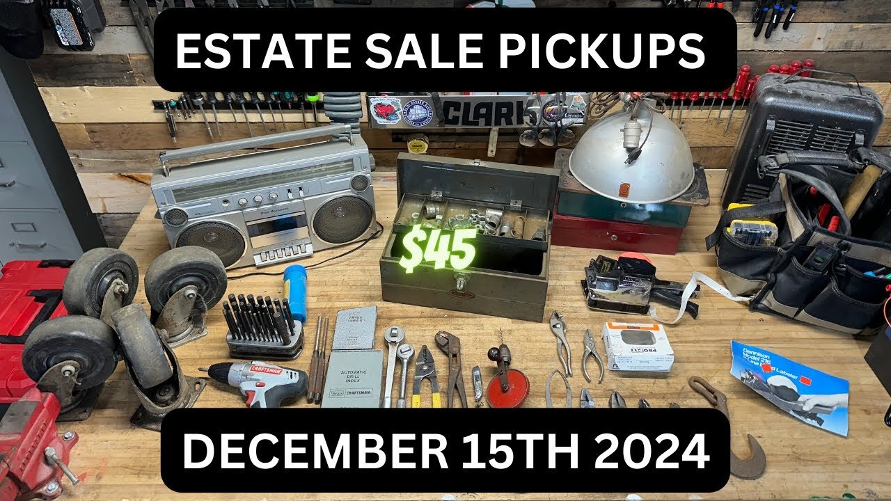 Estate Sale Tool Haul | Episode 13 | Sunday December 15th 2024 | An Overwhelming Sale!