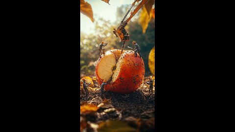 a person cutting a fruit i