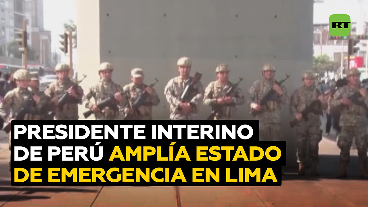 Presidente interino de Perú anuncia ampliación del estado de emergencia en Lima y Callao