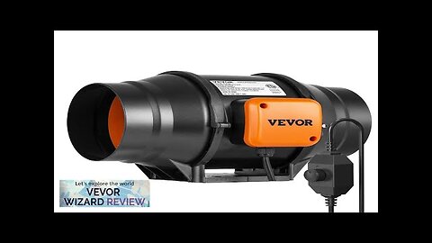 VEVOR 6 Inch Inline Duct Fan HVAC Exhaust Blower Kit AC Variable Review