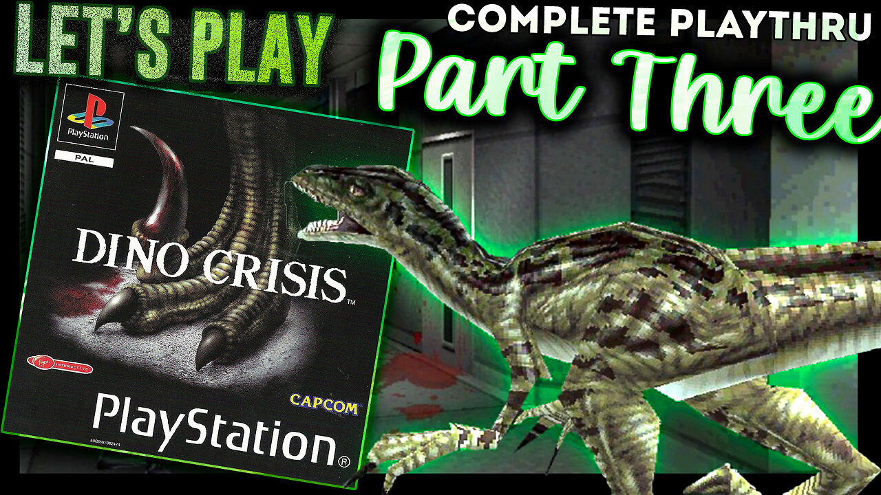 DINO CRISIS Playthrough on PS1 🎮 Retro Survival-Horror Game | PT3 | Extra Chat + Tokyo Chill Vibes