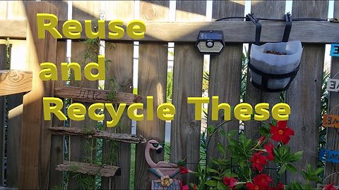 Upcycle Things into useful items Don't throw them away!