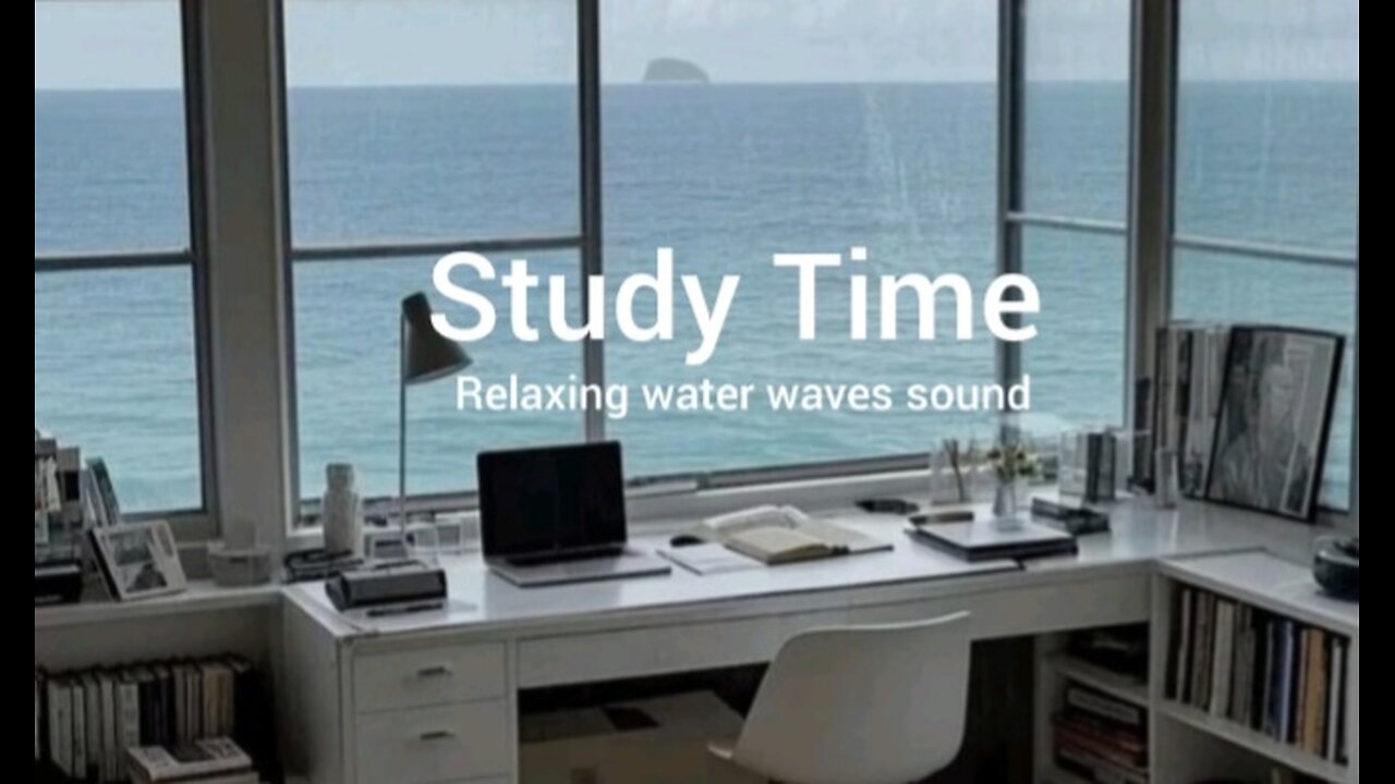 Hour Study Timer Calm Sea Waves Sound for Deep Focus and Concentration