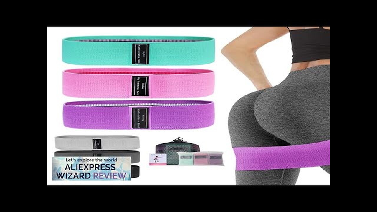 Fabric Resistance Hip Booty Bands Glute Thigh Elastic Workout Bands Squat Circle Review