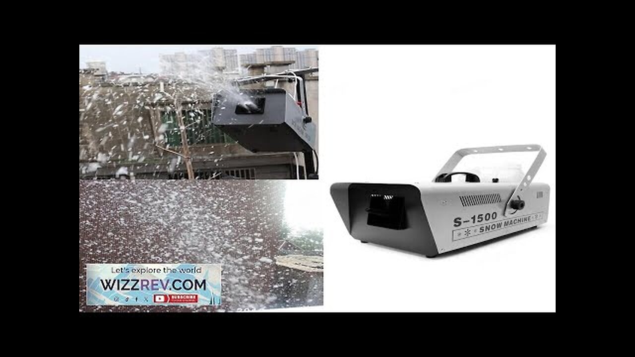 1500W Wired and DMX512 Control Snow Blower Making Machine For Photography Party Review