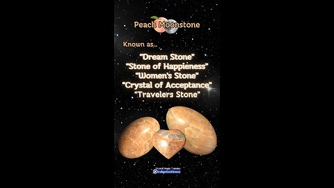 Peach Moonstone 🍑🌕: “Dream Stone” - crystal properties #crystalmagictuesday #crystals