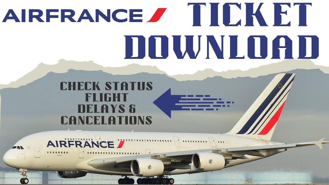 How To Download Air France Flight Ticket || Air France Ticket Download PNR