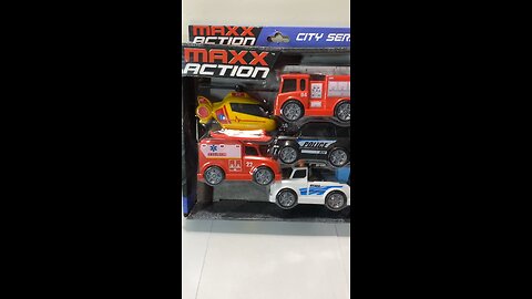 Mini-Vlog: Stop & Shop! Toys: Maxx Action - City Series - 1st Responder Vehicle Set