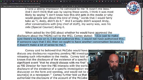 Just Human #342: Reviewing The OIG Report On McCabe In Light Of The Comey Indictment