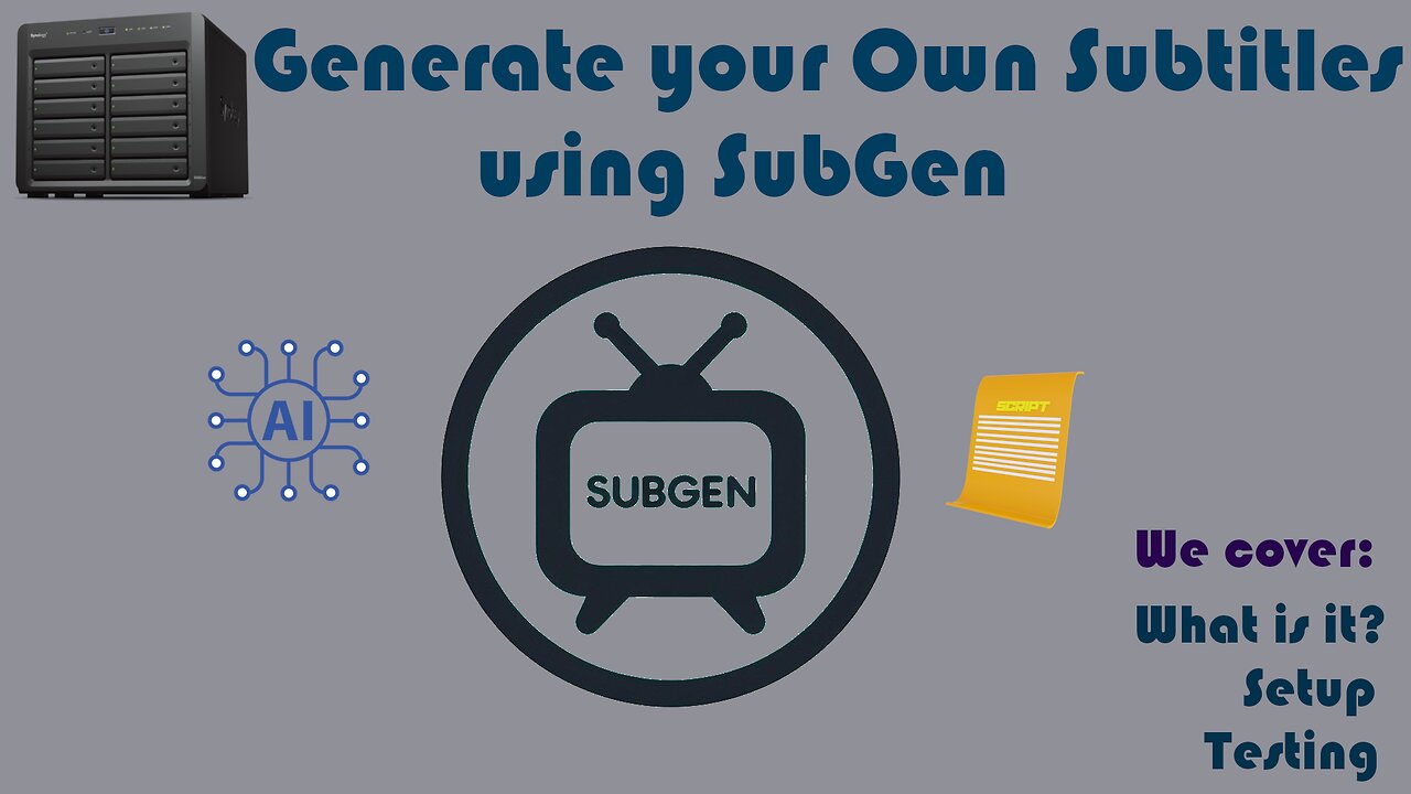 SubGen - Generate your Subtitles using AI