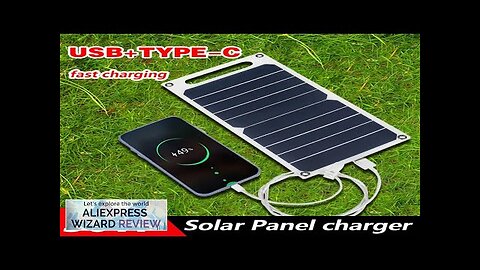 New Solar Panel 30W Factory Direct Sales Solar Mobile Phone Power Bank Review