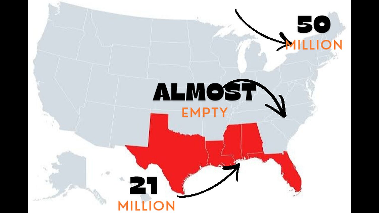Why the US southern coast is almost empty