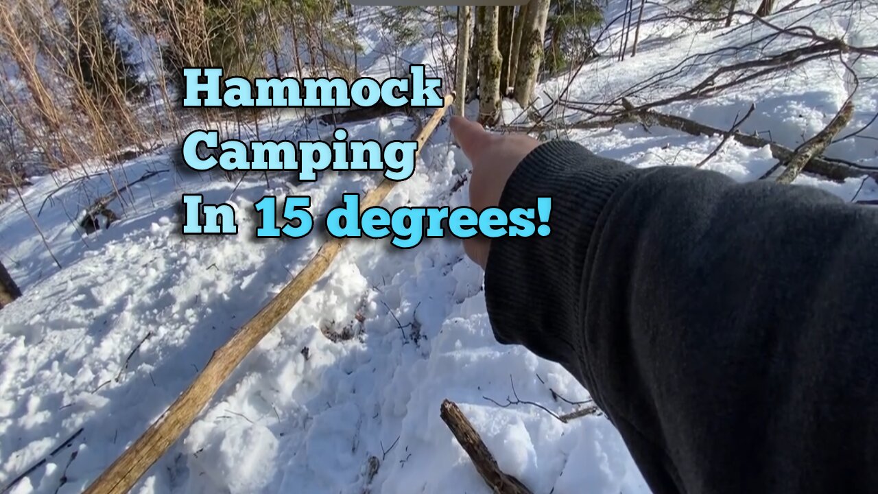 Surviving 15 degrees in a Hammock overnight camping