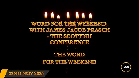 Word for the Weekend - The Scottish Conference 2