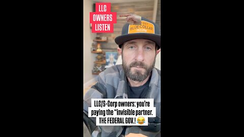 LLC/S-Corp owners: You're paying the Invisible Partner. THE FEDERAL GOV.! 💯