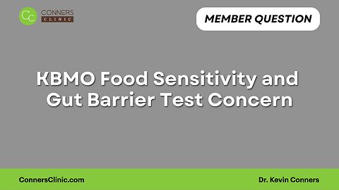 KBMO Food Sensitivity and Gut Barrier Test Concern