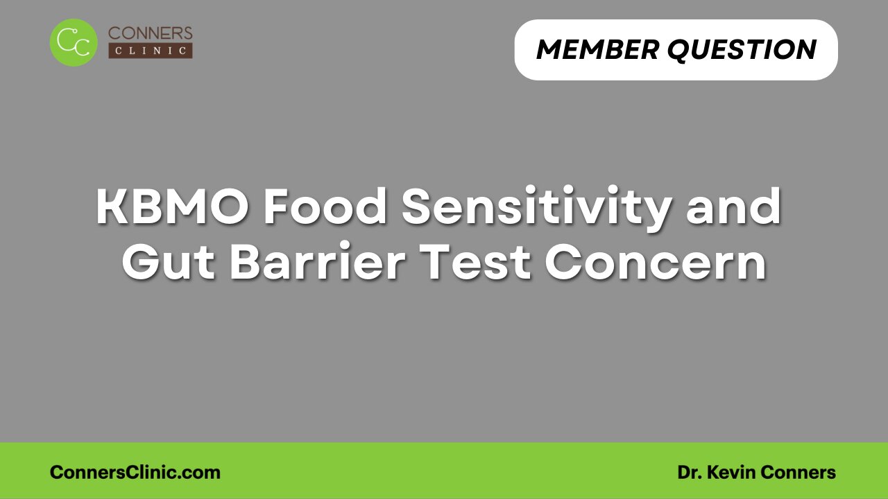 KBMO Food Sensitivity and Gut Barrier Test Concern