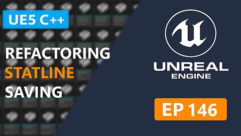 UE5 C++ Survival Game | Refactoring Stat Saving with FArchiver (EP 146)