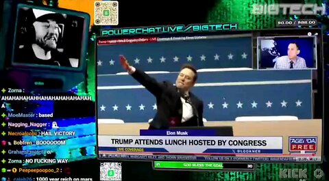 BigTech's live reaction to Elon throwing a Roman salute