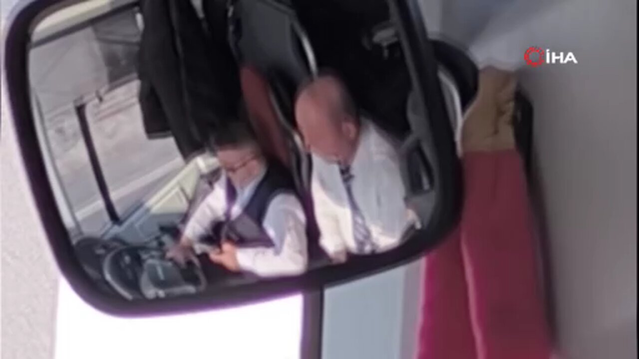 Yolcu otobüsünde şok eden görüntüler