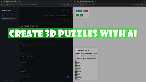 Build a 3D Megaminx with Qwen3 AI and HTML5 on Fedora Linux