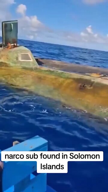#narcosub found in #SolomonIslands #submarine #submersible #japd