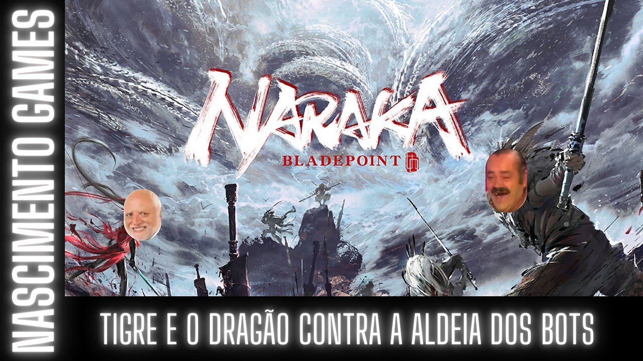 TIGRE E O DRAGÃO CONTRA A ALDEIA DOS BOTS! - NARAKA BLADEPOINT PVP BATTLE ROYAL