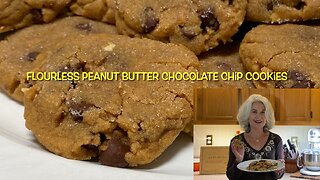 Flourless Peanut Butter Chocolate Chip Cookies