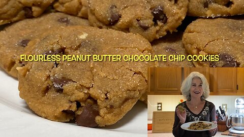 Flourless Peanut Butter Chocolate Chip Cookies