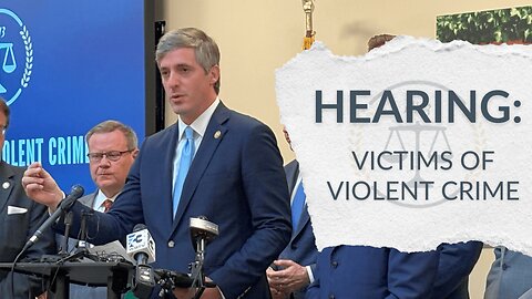Rep. Brad Knott - HJC "Victims of Violent Crime" Hearing 9/29/25