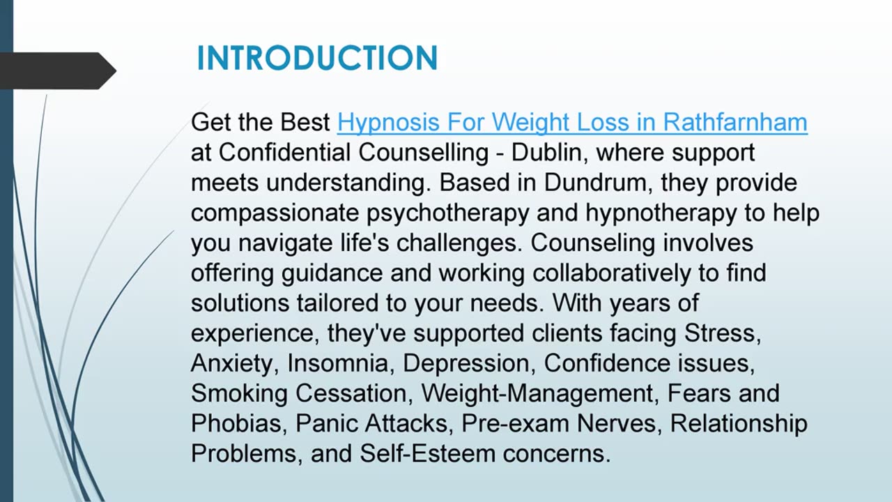Get the Best Hypnosis For Weight Loss in Rathfarnham