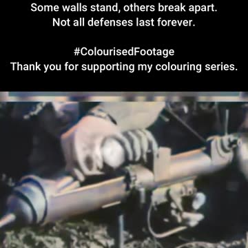 British Soldiers Fire Anti-Tank Weapon #ColourisedHistory