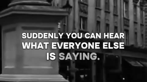 What the awakened feels in a crowd.